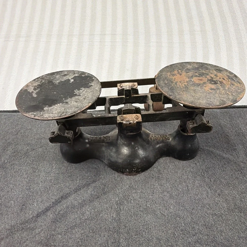 Antique No. 4 Detecto Scale Black Cast Iron 10 Lbs New York Made Merchant Scale